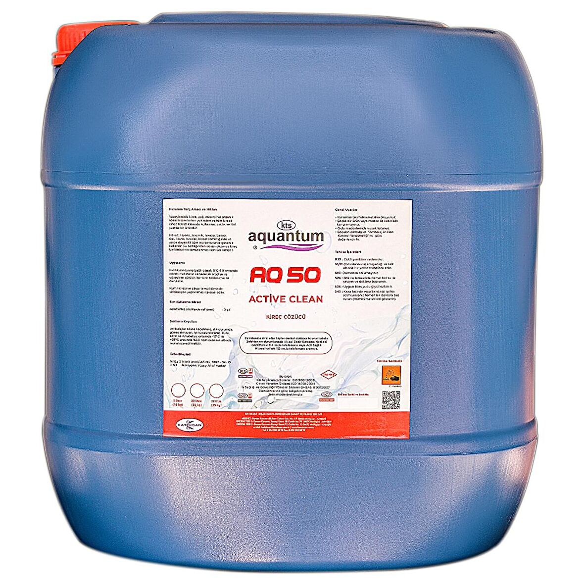 Aquantum 30 Kg (27 LT) Active Clean  Kireç ve Kir Çözer Temizler-ToptancıyızBiz